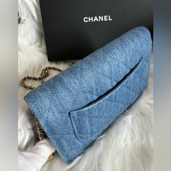 Chanel Denim Pearl Crush WOC - Picture 7 of 16